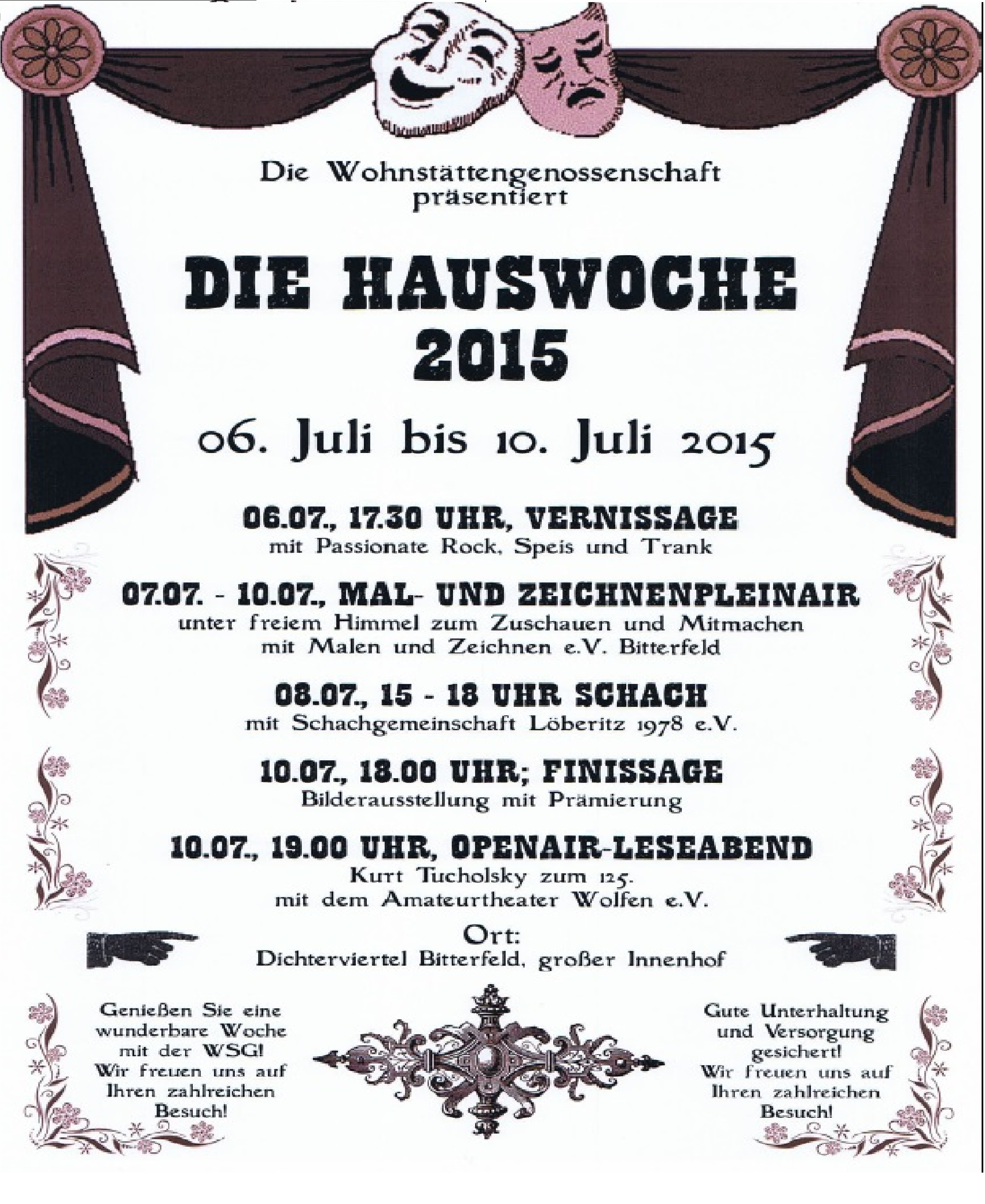 Hauswoche 2015 bei der WSG