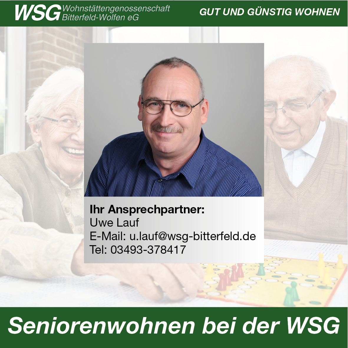 Seniorenwohnen bei der WSG
